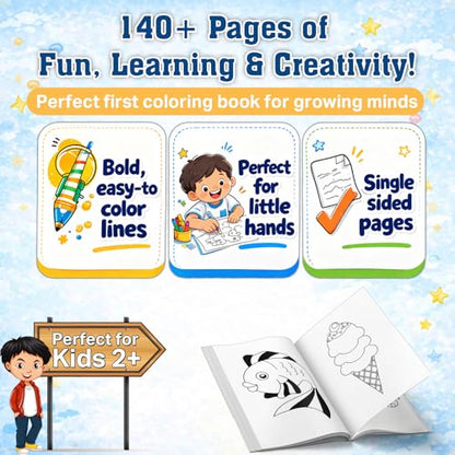 Jumbo Colouring Book 1 - Mega Colouring Book for 3 to 5 Years Old Kids