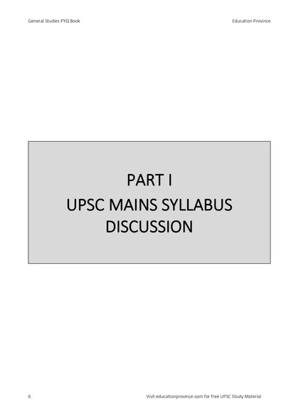 UPSC Mains PYQ: Topic wise Questions and Year wise Papers (Essay + GS 1-4)