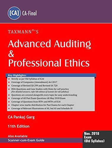 Advanced Auditing & Professional Ethics (CA-Final) (for November 2018 Exam-Old Syllabus) book cover
