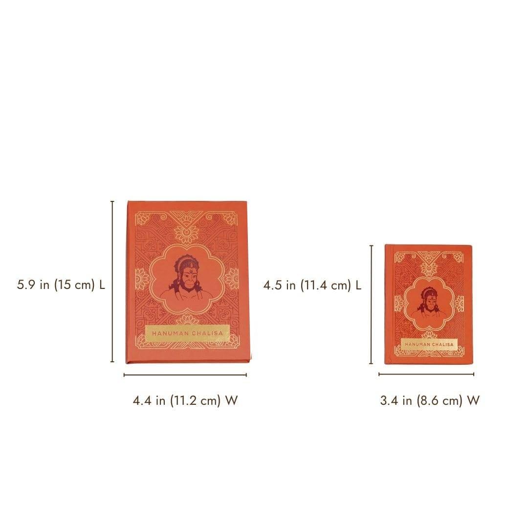 ServDharm Hanuman Chalisa Pocket Size Hardbound Book in Gift Case (Hindi and English Script) with Hanuman Aarti, Sankat Mochan Hanuman Ashtak and Bajrang Baan I 132 pages