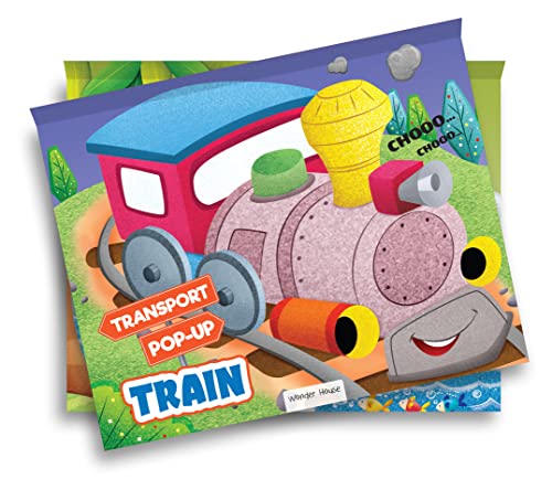 Pop-Up Transport - Train - Gorgeously Illustrated Pop-Up Book For Children - Learn About The World Of Trains And What All They Do