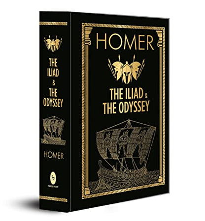 HOMER: The Iliad & the Odyssey (Deluxe Hardbound Edition) book cover