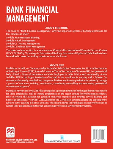 Macmillan Education Bank Financial Management 2026 | CAIIB Courseware | CAIIB 2026 Updated Edition | CAIIB Exam Preparation by IIBF (IIBF CAIIB Exam) | Get free digital flipbooks with every CAIIB book