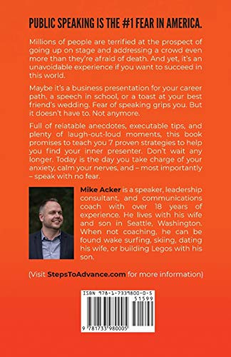 Speak With No Fear: Go from a nervous, nauseated, and sweaty speaker to an excited, energized, and passionate presenter