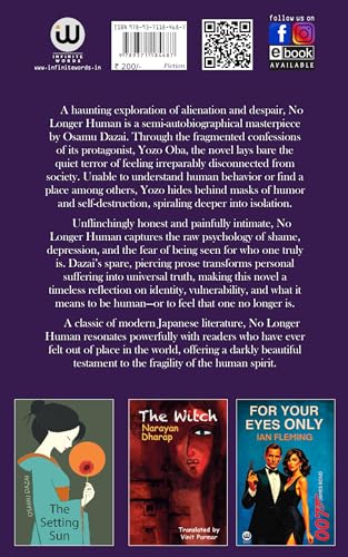 No Longer Human | Osamu Dazai | English Book Novels | Japanese Literature | Classic Postwar | Japan Fiction Modern Japanese Novel | No Longer Human Schoolgirl | Kazuko & Naoji | Decline Of Aristocracy