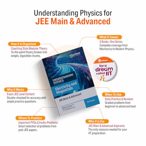 Arihant Understanding Physics Electricity and Magnetism for JEE Main & Advanced 2026-2027 | Modular Theory, Concept Practice & Two-Level JEE Pattern Exercises | DC Pandey