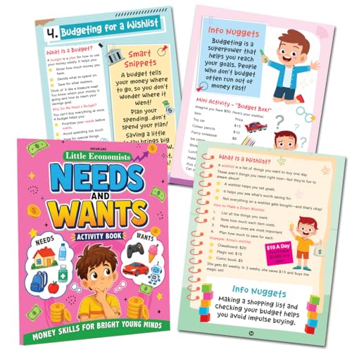 Little Economist- Wants and Needs- Financial Literacy Book for Kids Ages 7- 12