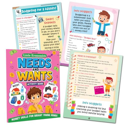 Little Economist- Wants and Needs- Financial Literacy Book for Kids Ages 7- 12