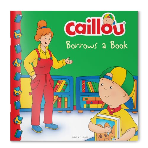 Caillou-Borrows a Book book cover