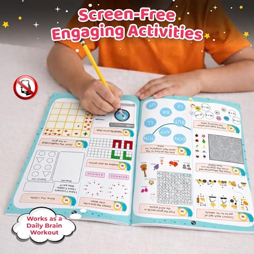 1200+ Brain Booster Activity Book for Kids Ages 5–9 | Theme Based Activity Book with 500+ Free Printable Worksheets & Parenting Tips | Puzzles, Mazes, Brain Teasers, Word Searches and Mind Games