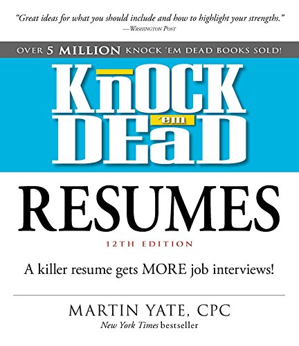 KNOCK EM DEAD RESUMES book cover