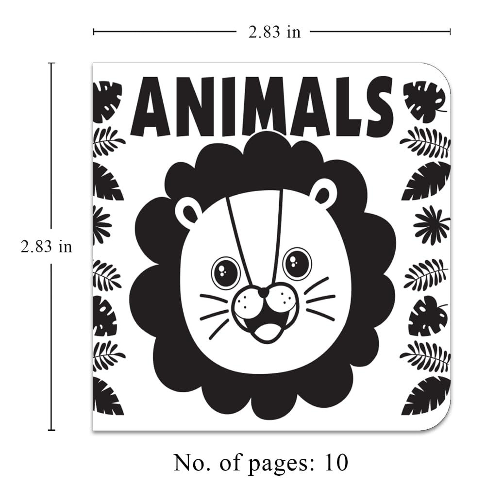 Baby’s First High-Contrast Books – Box Set of 5: Black and White Board Books for Newborns | Includes 123, Toys, Animals, Shapes & Bedtime | Visual Stimulation for Infant Brain Development | Ages 0–12 Months