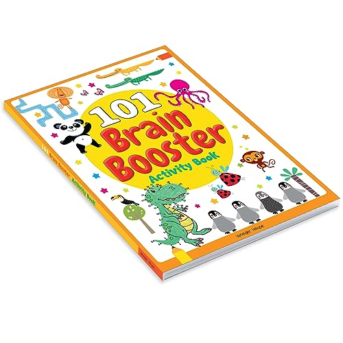 101 Brain Booster Activity Book | Fun Activity Book For Children | Puzzles, Games, Educational Activities | Ages 5 And Up