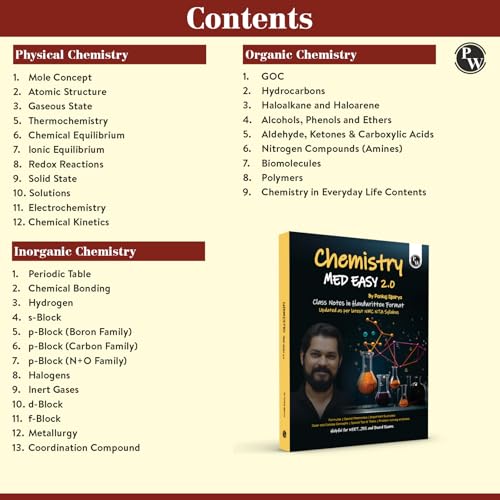PW Chemistry Med Easy | Pankaj Sir Handwritten Chemistry Notes | NEET/JEE & Board Exams Prep Book with Formulas, Tips, Tricks & Quick Revision