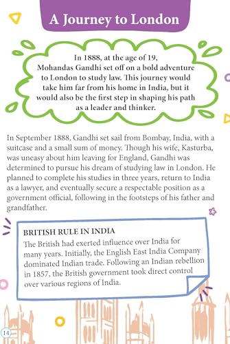 Mahatma Gandhi Biography for Kids Age 6–12 Years – Inspiring Illustrated Biography Book from Icons of Inspiration Series | Learn About Non-Violence, Truth & Courage