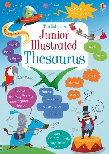 JUNIOR ILLUSTRATED THESAURUS (Illustrated Dictionaries and Thesauruses) by James Maclaine (Author), Various (Illustrator) book cover