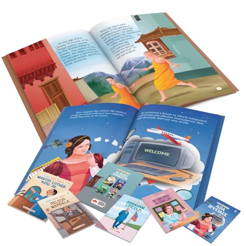 Story Books for Kids - World Famous Personalities (Set of 20 Books) (Illustrated) - Scientists, Entrepreneurs, Leaders - Biographies for Kids - Steve ... Newton, Abraham Lincoln, Churchill