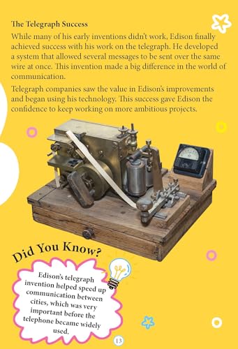 Thomas Edison Biography for Kids Age 6–12 Years – Inspiring Illustrated Biography Book from Icons of Inspiration Series | Discover Invention, Curiosity & Innovation