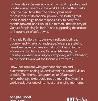 Art India Magazine - May - August 2026 - A Space Like Home