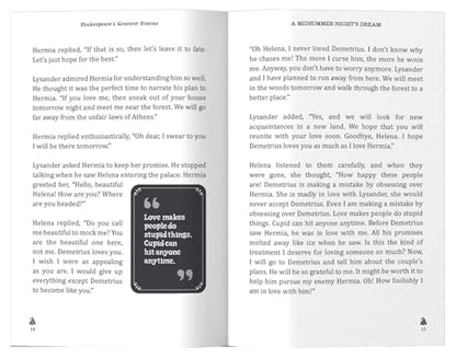 A Midsummer Night's Dream : Shakespeare’s Greatest Stories (Abridged and Illustrated) With Review Questions And An Introduction To The Themes In The Story