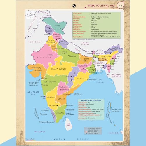 PW Informative Atlas - India & World | Physical, Political, Regional & Thematic Maps | For School Students, UPSC, State PSC & Other Competitive Exams | English Edition with Detailed Maps | Atlas Book