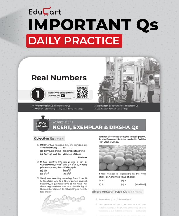 Educart One-shot Mathematics Standard CBSE Class 10 Question Bank 2026-27 (Strictly for Boards Exam 2027)