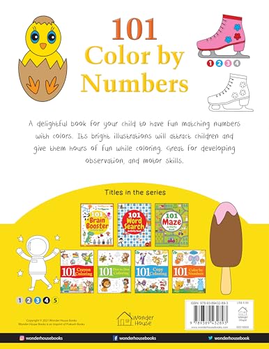 101 Color by Numbers: Fun Activity Book for Children | Learn Number Recognition & Color Matching | Ages 4–7 | Hours of Creative Learning Fun