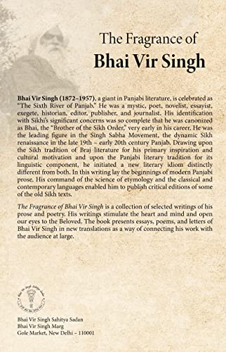 The Fragrance of BHAI VIR SINGH A Collection of His Writings ENGLISH
