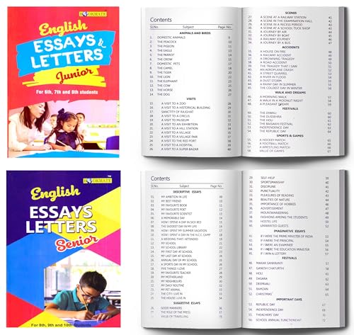 English Essays & Letters Book for Students Junior (For 6th, 7th And 8th Students) & Senior (For 8th, 9th & 10th Students) combo | Essay & Letter ... Composition Book for Middle School Students