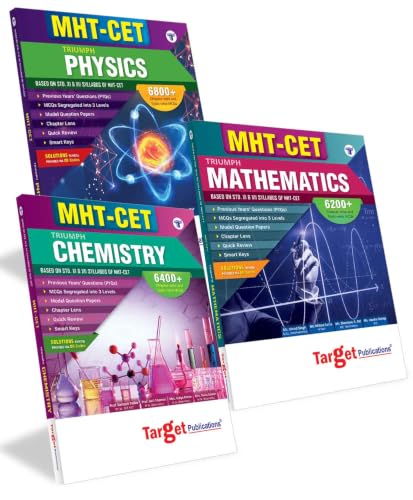 MHT-CET Triumph Physics Chemistry & Maths (PCM) for 2027 Exam | Chapter Lens, 19400+ MCQs Chapterwise & Topicwise , PYQs, Model Papers | Based on 11th & 12th Maharashtra Board Syllabus, 3 Books