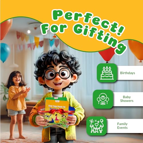 First Yoga Poses for Sootra Tots | Illustrated Yoga Board Book for Kids | 10 Fun Asanas with Sanskrit Names | Early Learning Board Book for Babies, Toddlers & Preschoolers | Ages 0–5 Years