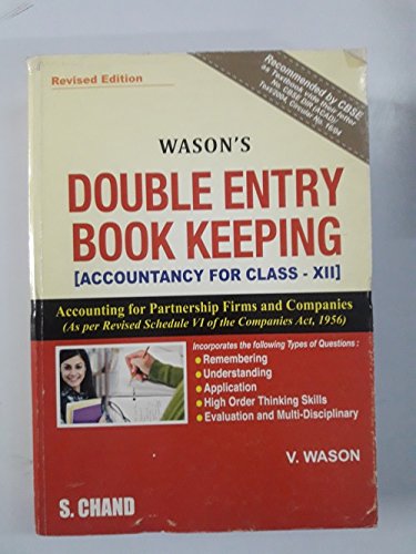 Double Entry Book Keeping for Class 12 book cover