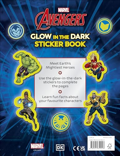 Marvel Avengers Glow in the Dark Sticker Book: With More Than 100 Stickers