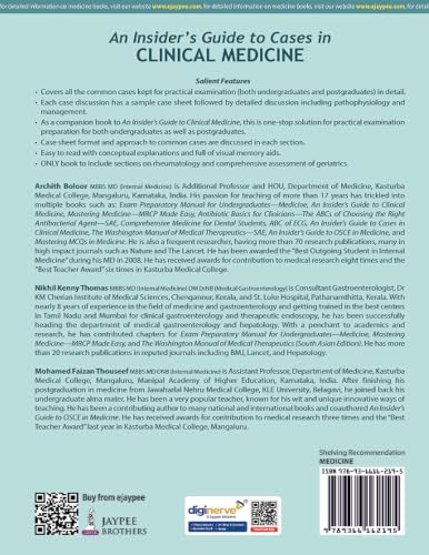 An Insider's Guide to Cases in Clinical Medicine (Part-2), 2/E for MBBS and PG Medical Students | Case Sheets, Discussion and Pathophysiology for Practical Exams | Geriatric Assessment, Rheumatology