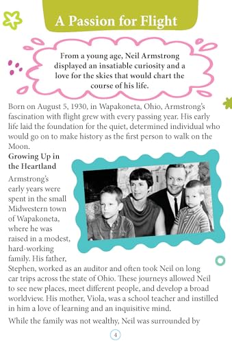 Neil Armstrong Biography for Kids Age 6–12 Years – Inspiring Illustrated Biography Book from Icons of Inspiration Series | Explore Space, Courage & First Moon Landing