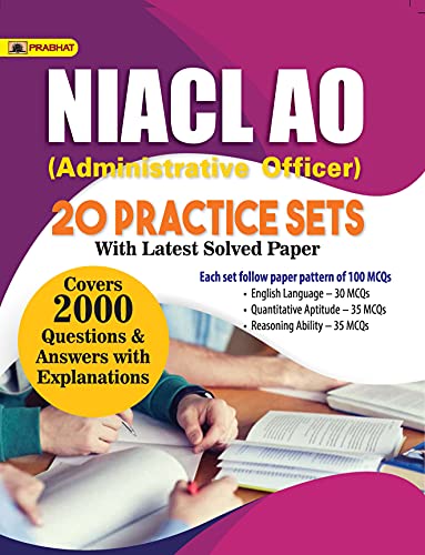 NIACL AO (Administrative Officers) 20 Practice Sets for  Preliminary Exam with latest paper by Vinay Gupta