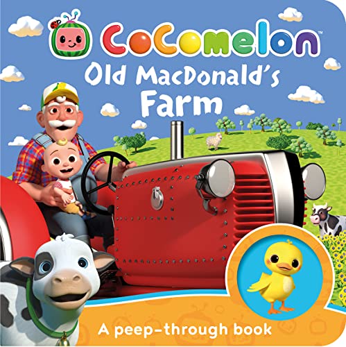 OFFICIAL COCOMELON: OLD MACDONALD’S FARM: A PEEP-THROUGH BOOK book cover