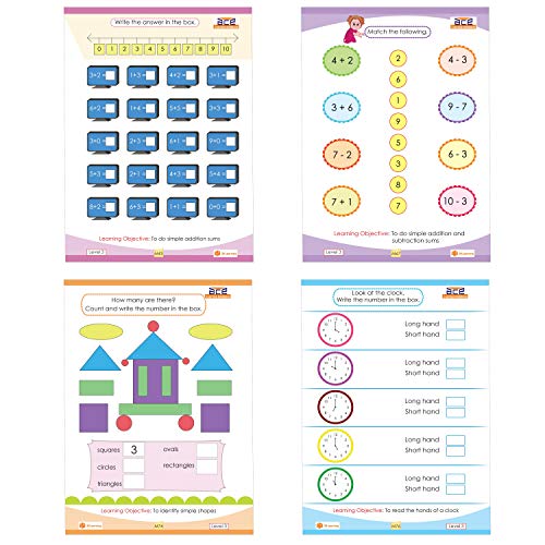 UKG Kids 284 Page 3 CBSE Books Early Learning Activity Skill Worksheets All in One English Maths GK / EVS Fun Coloring Pre School KG 2 Montessori 4-6 Yrs Upper Kindergarten Children Workbooks Kit set