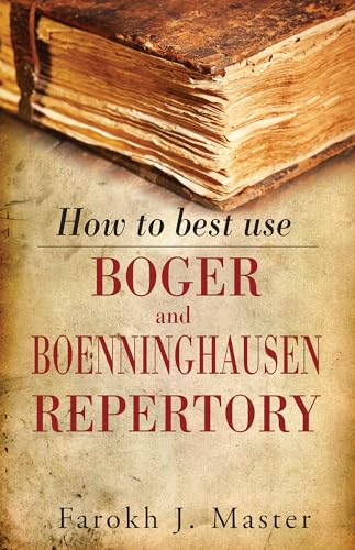 HOW TO BEST USE BOGER & BOENNINGHAUSEN REPERTORY book cover