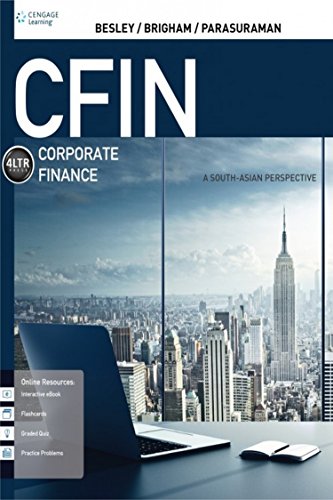 CFIN A South-Asian Perspective with CourseMate book cover
