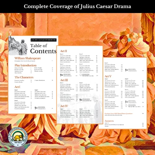 Almond Books ICSE Class 9 & 10 Julius Caesar Workbook with Answers | English Literature | Fully Solved | Latest 3rd Edition 2026–2027.
