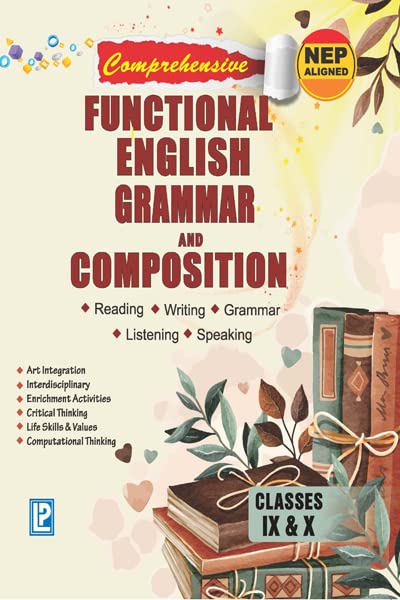 Comprehensive Functional English Grammar and Composition for Class 9 & 10 - Examination 2022-23 by R.K.Gupta (Author), S.K. Khandelwal (Author) book cover