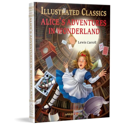 Alice in Wonderland: Illustrated Abridged Children Classics English Novel With Review Questions (Hardback)