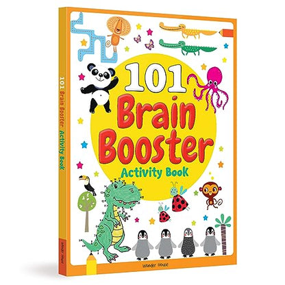 101 Brain Booster Activity Book | Fun Activity Book For Children | Puzzles, Games, Educational Activities | Ages 5 And Up