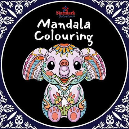 Animals Mandala Art Colouring Book 2026 for Kids (6-12 Years), Adults & Teens | Majestic Animal Art and Craft | tear out sheets | Stress Relief Art Therapy Coloring Books | Drawing & Painting Kit