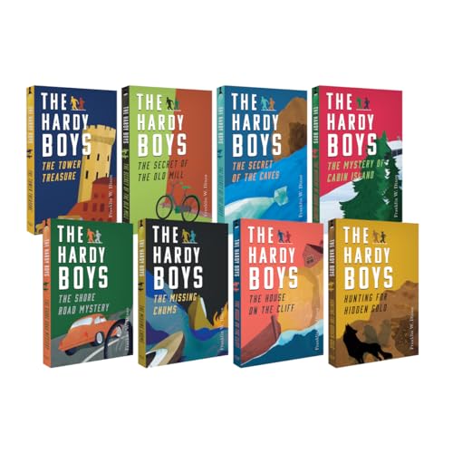 Hardy Boys: Original Case Files Series — 8 Book Box Set | Classic Mystery Adventure Books | Franklin W. Dixon | Collectible Paperback Boxed Set