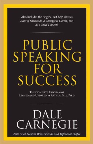 Public Speaking For Success by Dale Carnegie book cover