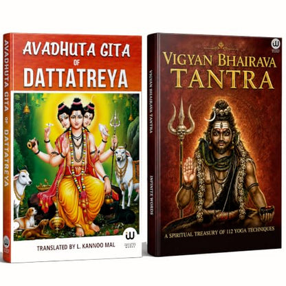 Avadhuta Gita | Vigyan Bhairav Tantra Combo Set of 2 Dattatreya Book in English Avadhut Geeta Avadhoot Rahasyam Gurudev Datta Books Datt Guru Charitra Awadhoot Sri Vijnana Bhairava 112 Meditations