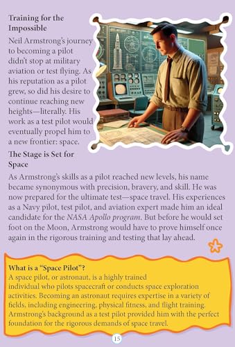 Neil Armstrong Biography for Kids Age 6–12 Years – Inspiring Illustrated Biography Book from Icons of Inspiration Series | Explore Space, Courage & First Moon Landing