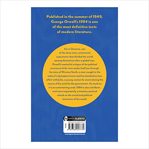 1984 by George Orwell | A Timeless Tale of Surveillance, Power & Rebellion | Classic Literature Bestseller | Must-Read Dystopian Fiction | Originial Premium Paperback Edition